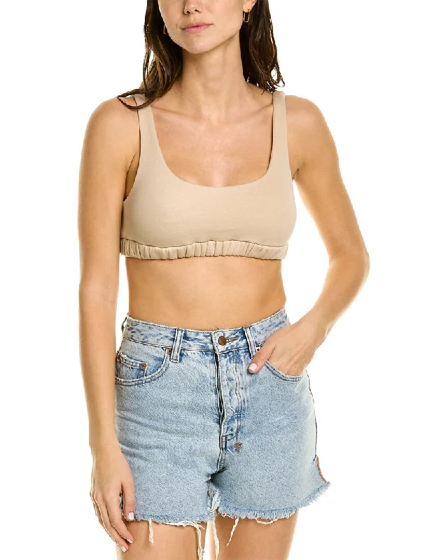 Women's Vintage-Inspired Outfit DONNI. Fleece Sporty Bra