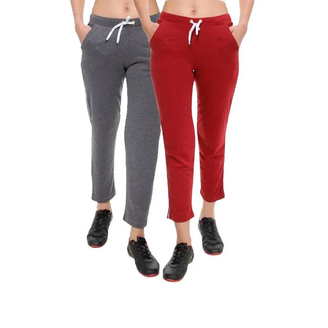 Charming Women's Garments T.T. Women 100% Cotton Interlock Fabric Track Pant Pack Of 2