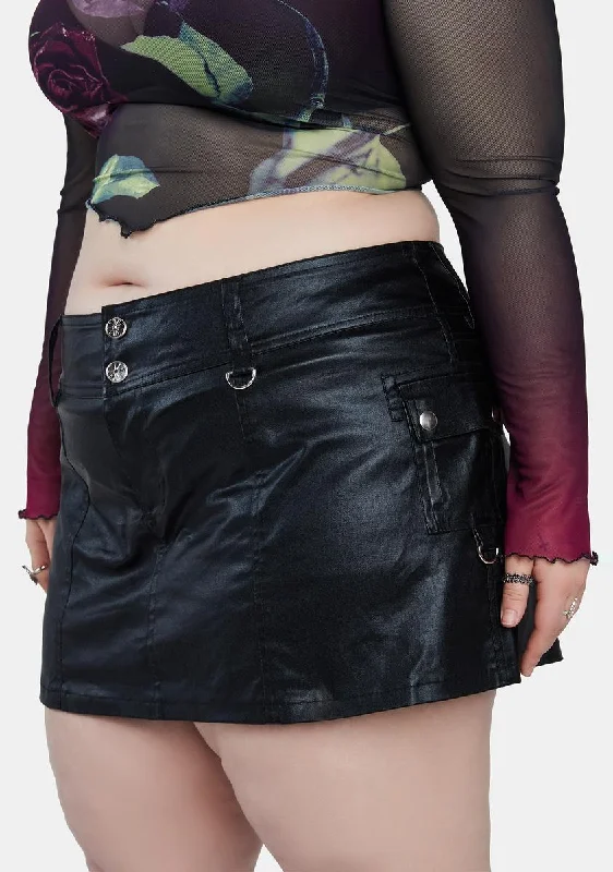 Women's Night-Out Outfit Plus Midnight Hung Up On You Mini Skort