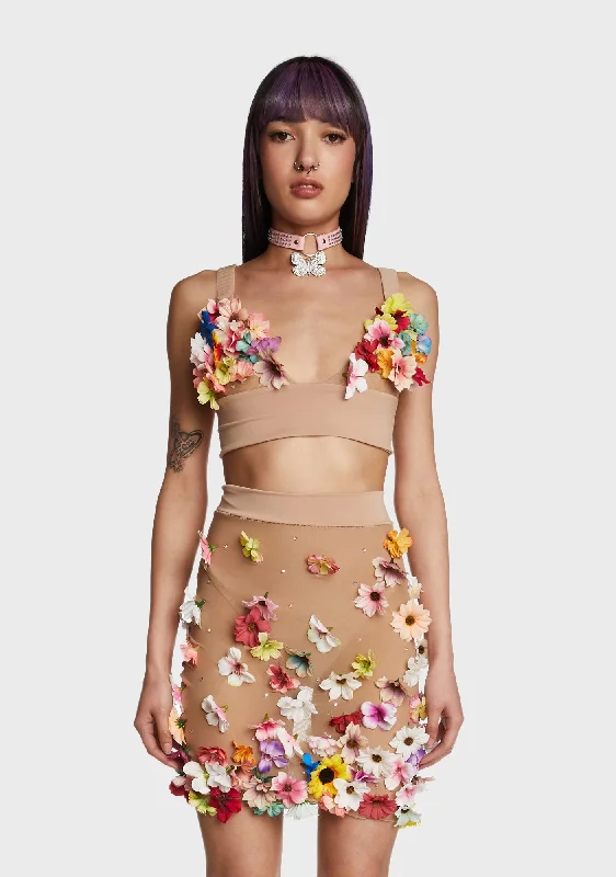 Women's Fashion-Forward Apparel Flower Power Bralette