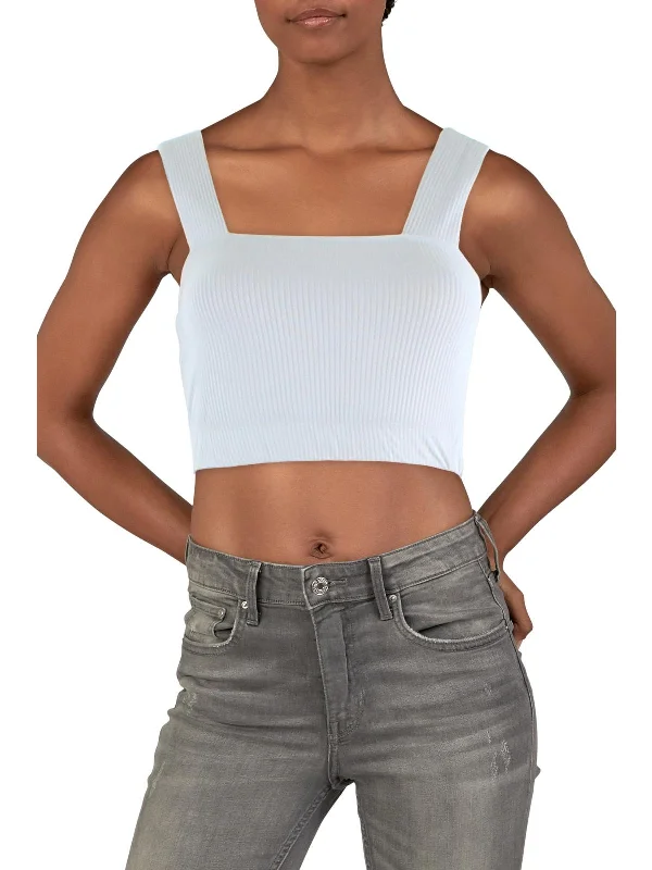 Women's High-Fashion Outfit Juniors Womens Ribbed Bralette Cropped