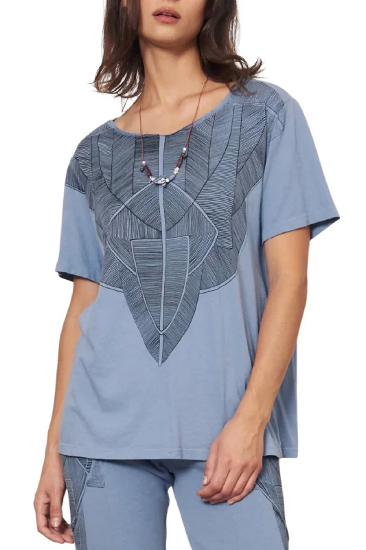 Women's Casual Outfit Kibo T Shirt In French Blue