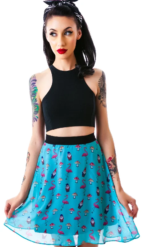 Women's Stylish Outdoor Outfit Flamingo Apron Skirt