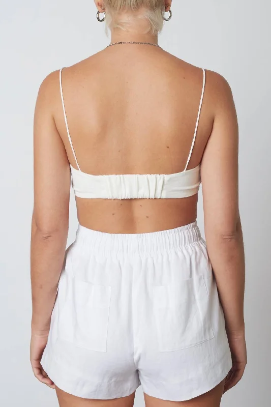 Women's Everyday Attire Barely There Bralette Top In White