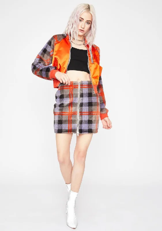 Women's Contemporary Apparel What Ur Missing Plaid Skirt