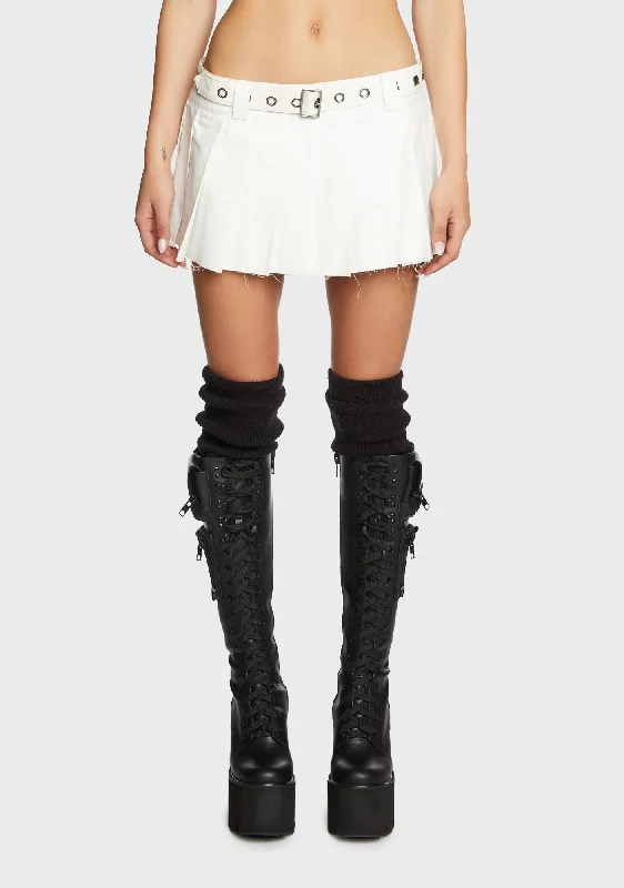 Women's Clothes For Work The Potential Micro Mini Skirt - Off White