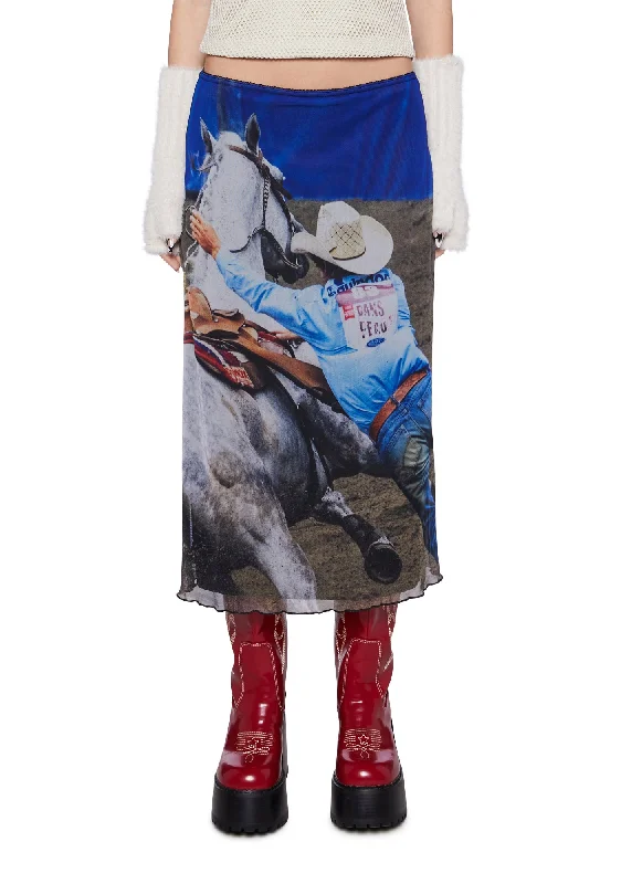 Women's Clothes And Apparel Rodeo Midi Skirt