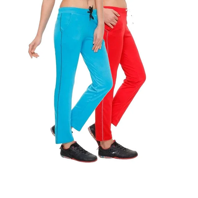 Women's Casual Garments T.T. Women 100% Cotton Interlock Fabric Track Pant Pack Of 2