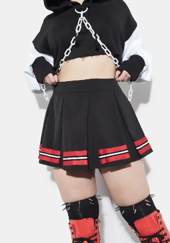 Sustainable Women's Apparel Satan's Spirit Squad Pleated Cheer Skirt