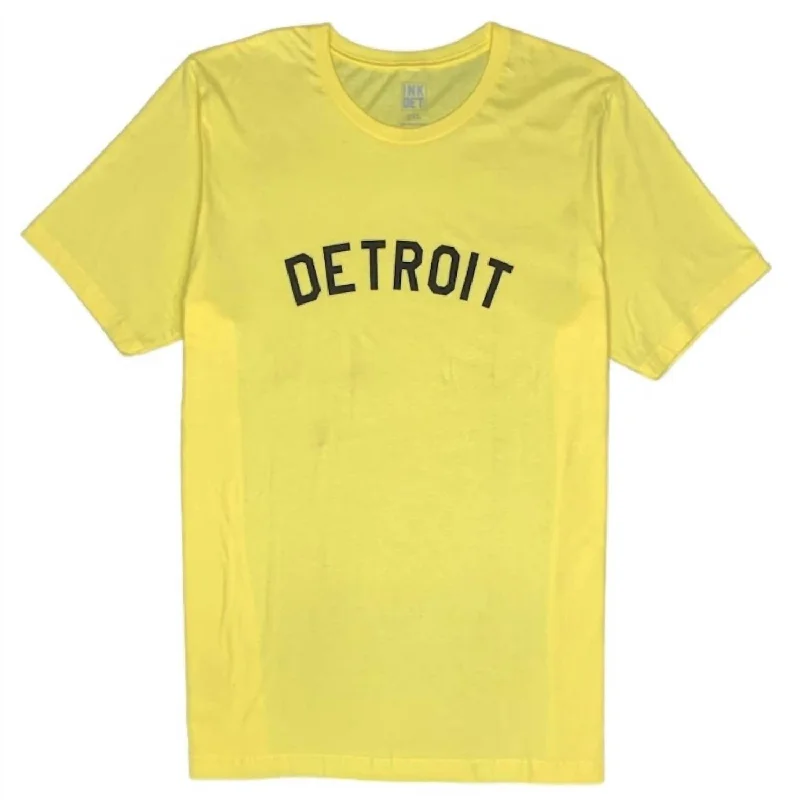 Women's Elegant Outfit Unisex - Basic T Shirt In Yellow