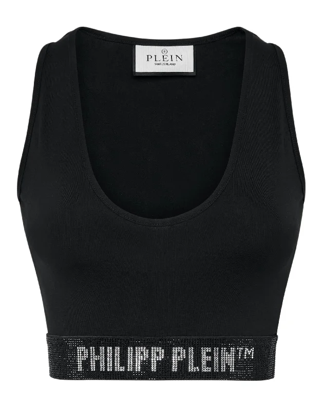 Women's Fashion-Forward Apparel Cropped Top Philipp Plein TM