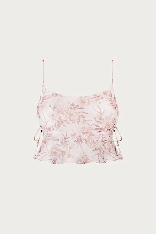 Comfortable Women's Attire Camelia Bralette In Summer Faded Floral