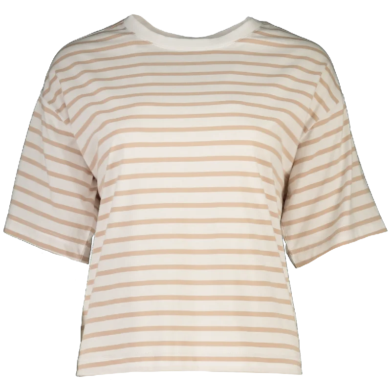 Women's Formal Clothes Plain Striped T-Shirt