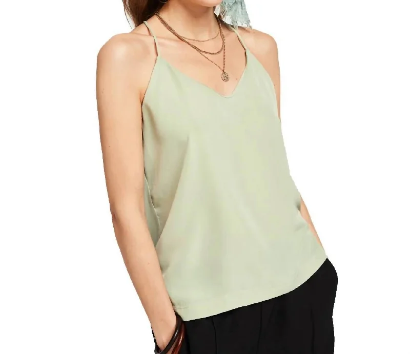 Women's Night-Out Clothes Spaghetti Strap Tank In Sea Foam