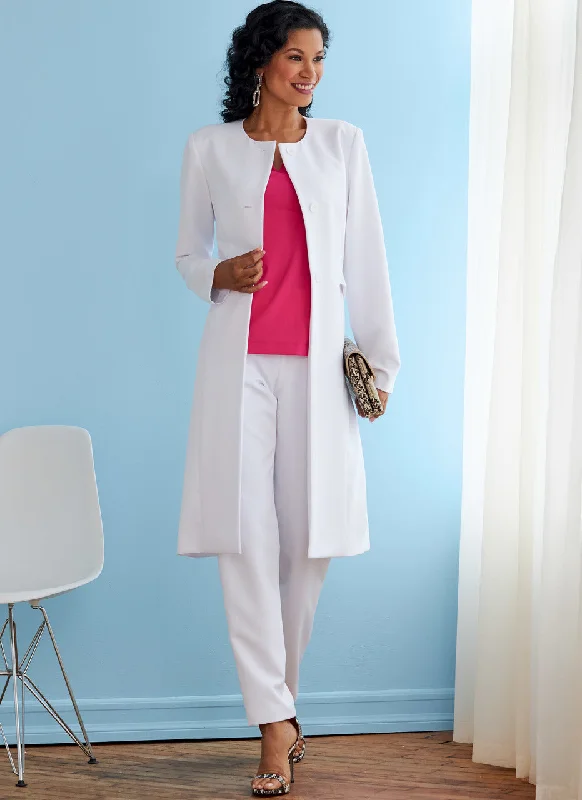 Stylish Women's Garments For Holidays Butterick Jacket, Coat, Top, Trousers B6740