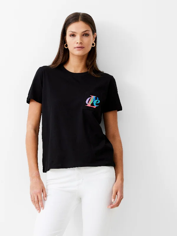 Timeless Women's Garments Love Embroidered Pocket T-Shirt