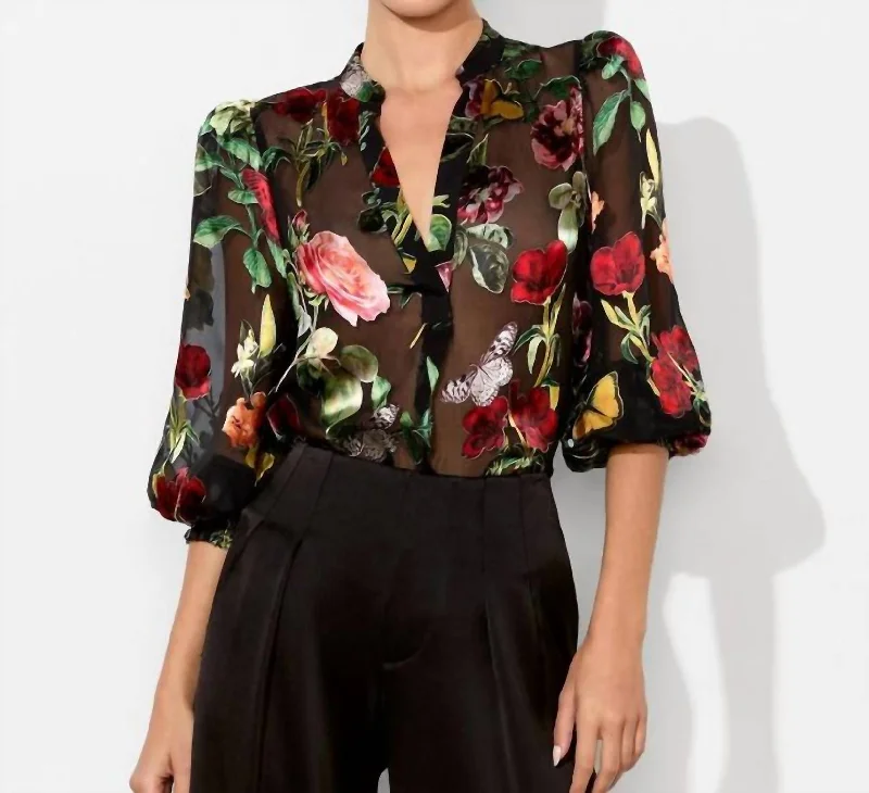 Women's Transitional Outfit Shelia Blouse In Blavk