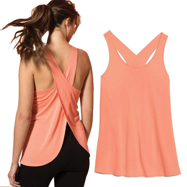 Women's Elegant Formal Outfit B-ACTIVE VERSATILE OPEN BACK TANK TOP