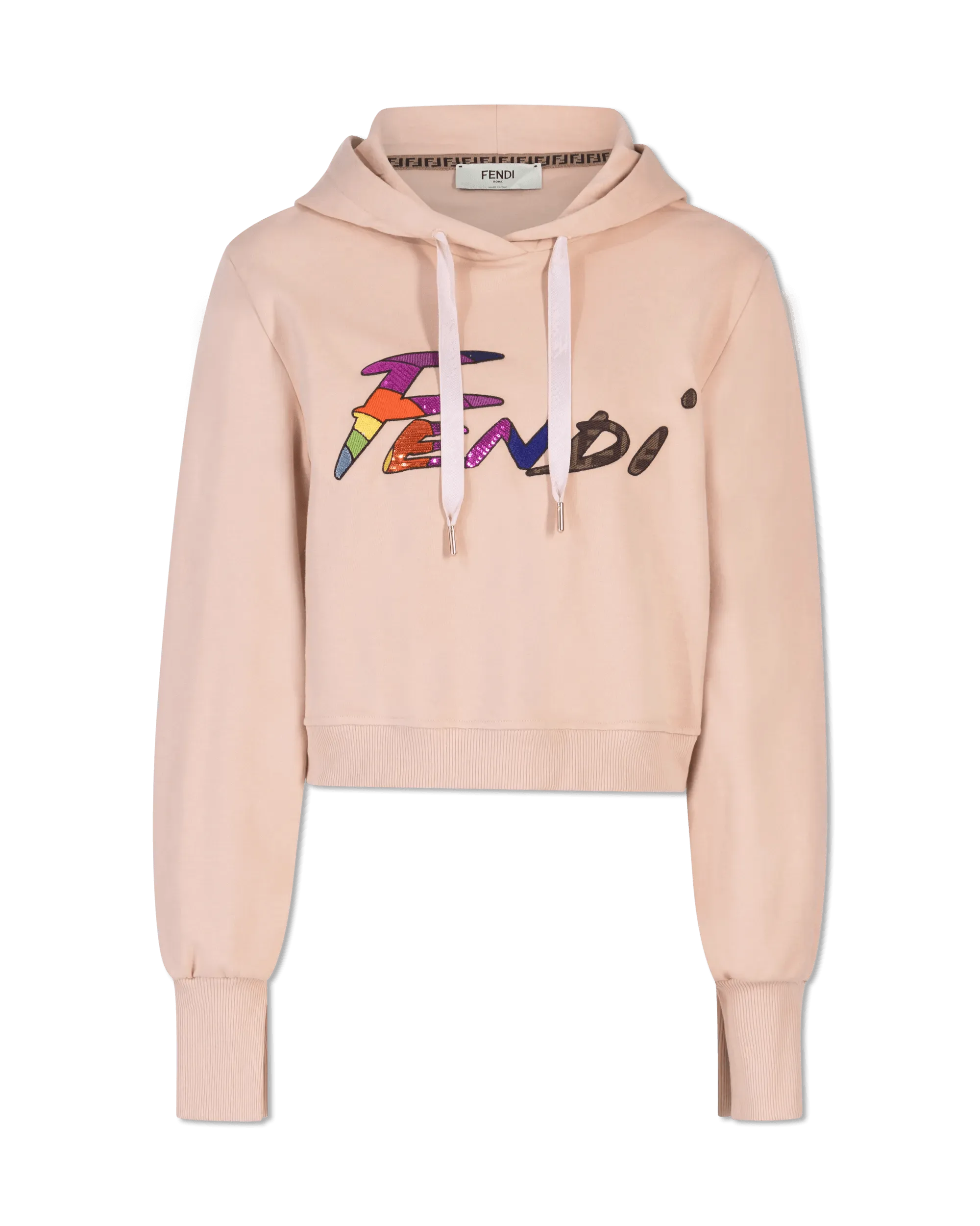 Affordable Women's Clothes Fendi Brush Logo Hoodie