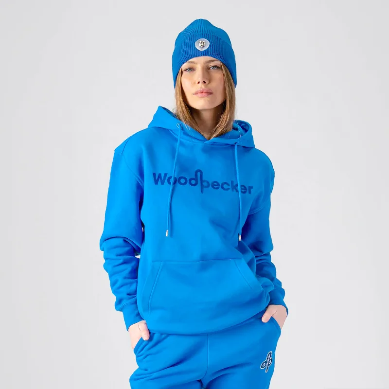 Women's Attire Unisex Cotton Hoodie - Light Blue