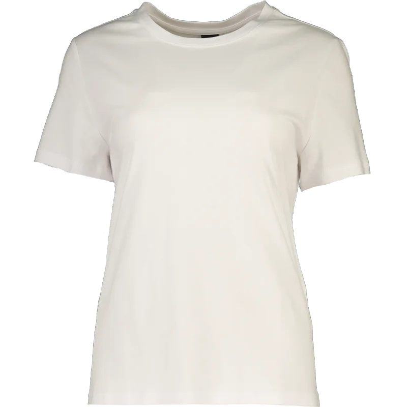 Women's Evening Clothes Short Sleeve Plain White T-Shirt