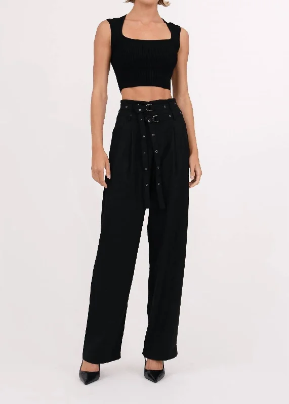 Women's Clothing For Everyday Wear Demi Crop Top In Black