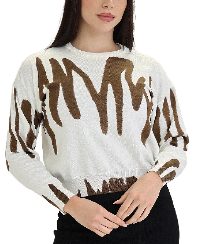 Women's Clothes And Garments Print Sweater