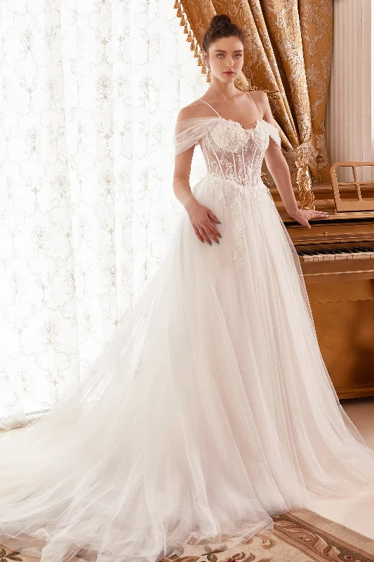 Casual Clothes For Women Cinderella Divine WN307 Long A Line Wedding Gown