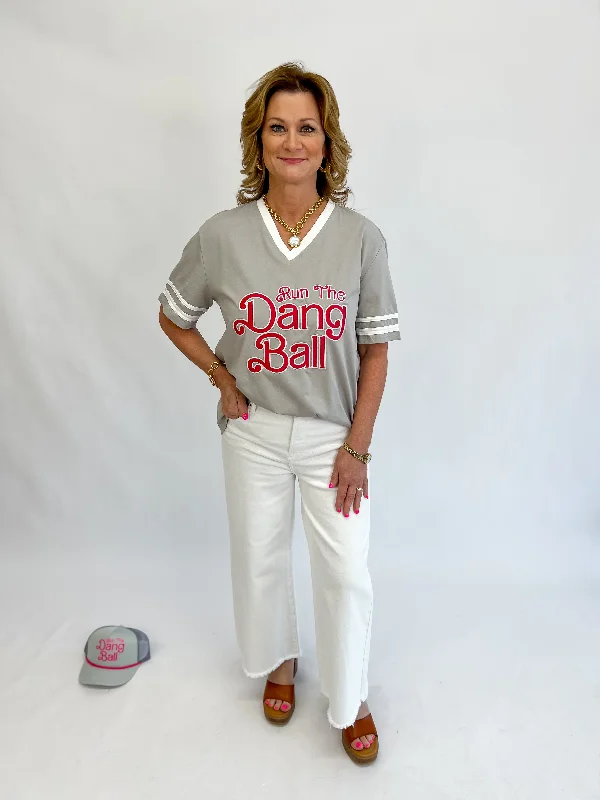 Women's Occasion Wear Clothing [Layerz] Run The Dang Ball Tee