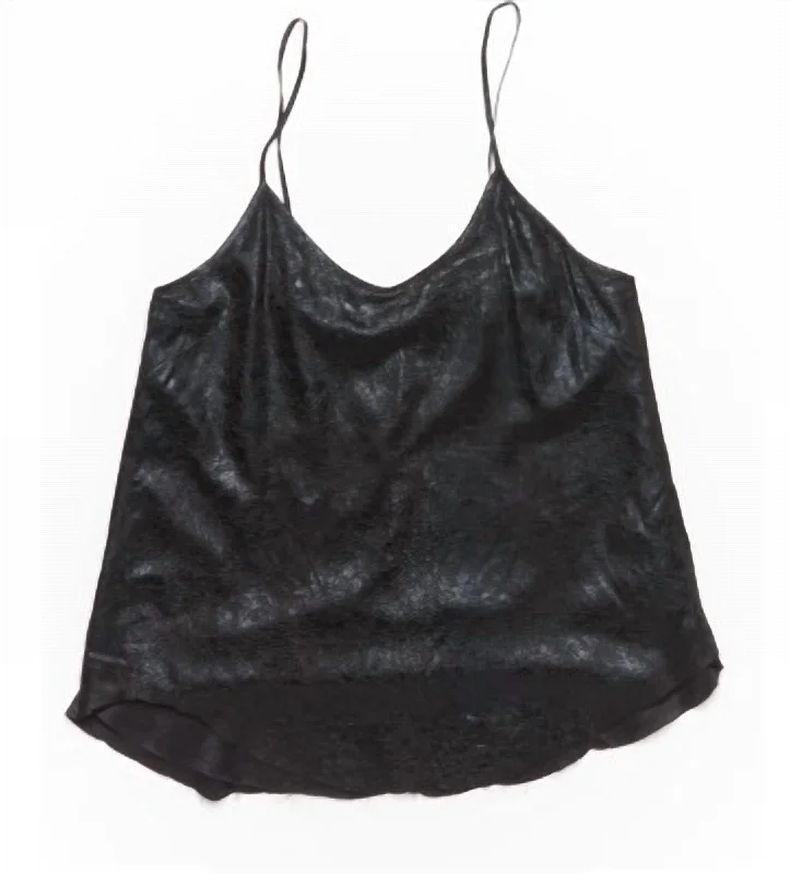 Women's Trendy Clothes Lilian Cami In Black Foil