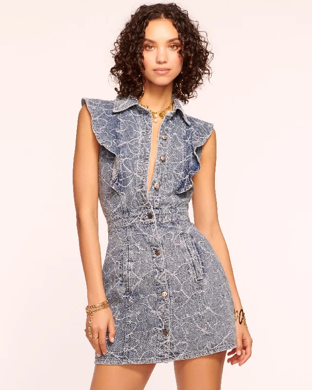 Fashionable Women's Outfit Marlowe Denim Mini Dress