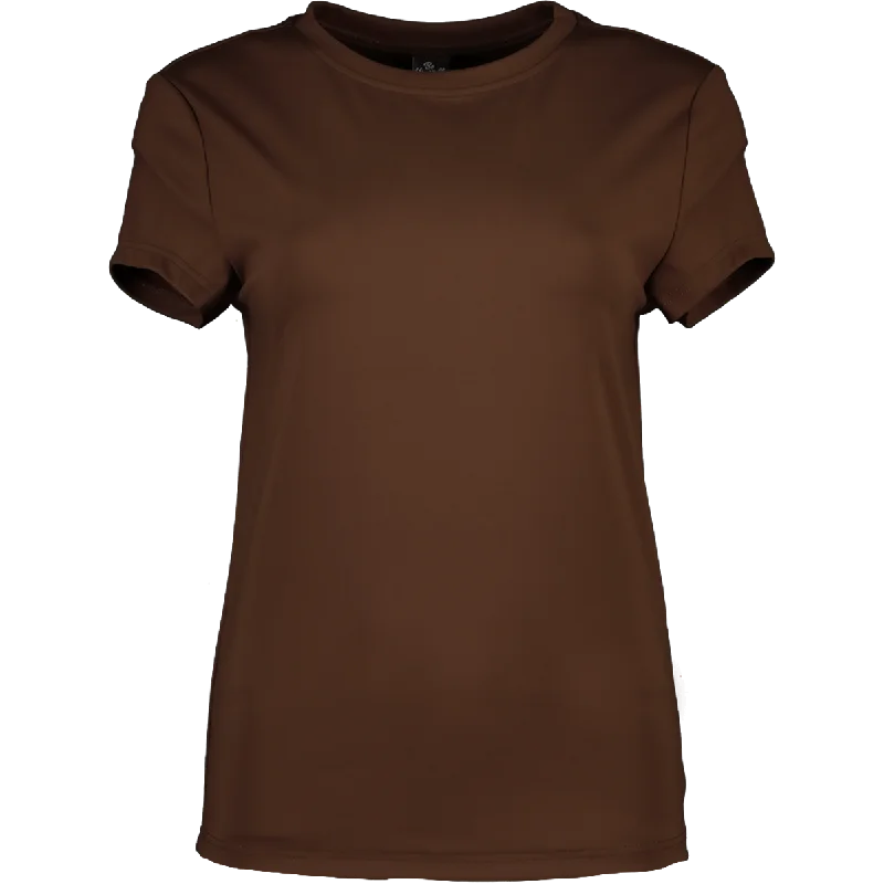 Chic Women's Garments Brown Short Sleeve Top