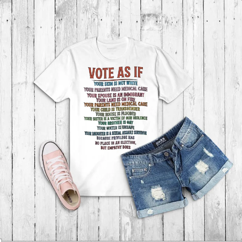 Affordable Women's Outfit VOTE WITH EMPATHY TEE