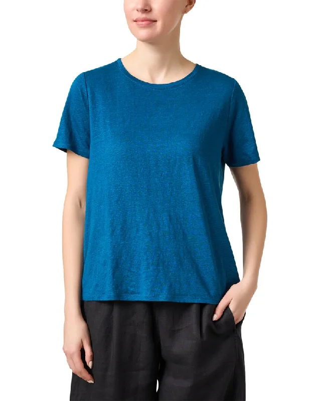 Women's Athleisure Apparel EILEEN FISHER Linen T-Shirt