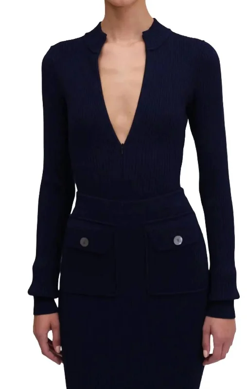 Women's Casual Apparel Carney Bodysuit In Navy