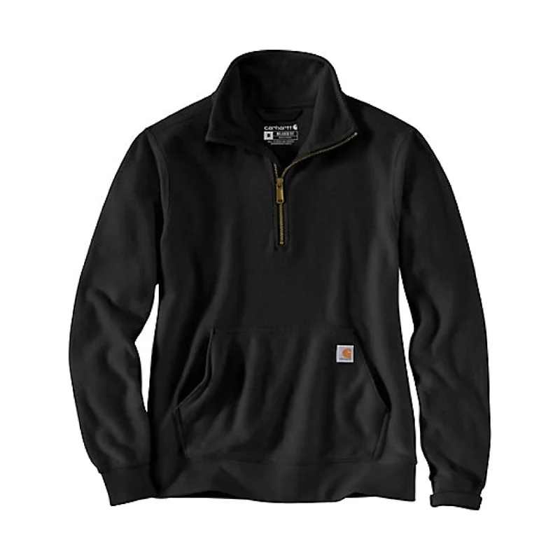 Women's Outerwear Attire Carhartt Women's Relaxed Fit Midweight Quarter Zip Sweatshirt - Black