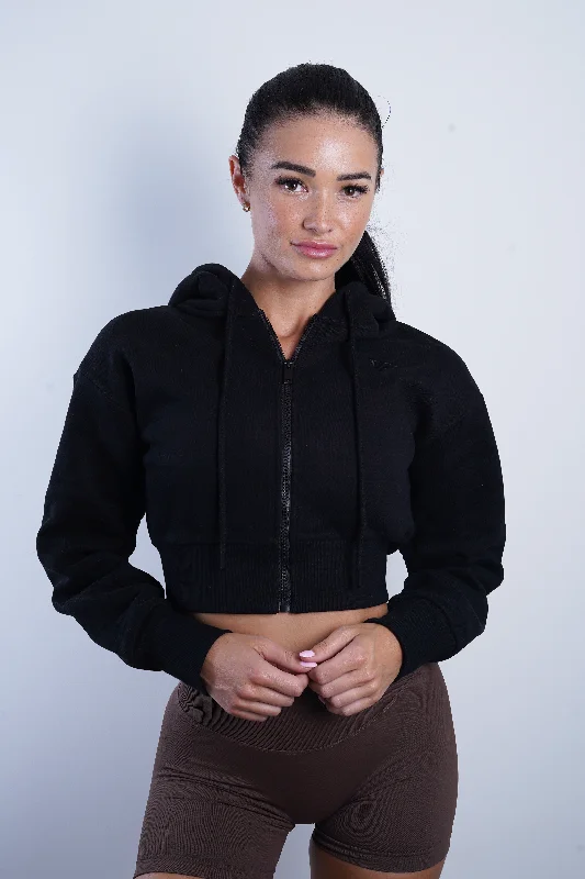 Women's Work Apparel Series 2 Cropped Jacket - Black