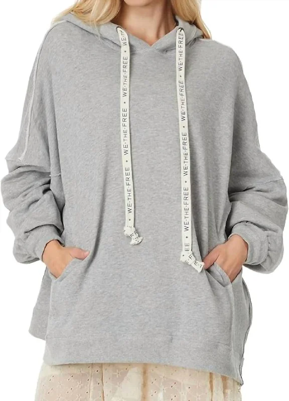 Women's Comfortable Lounge Attire We Hoodie In Heather Grey