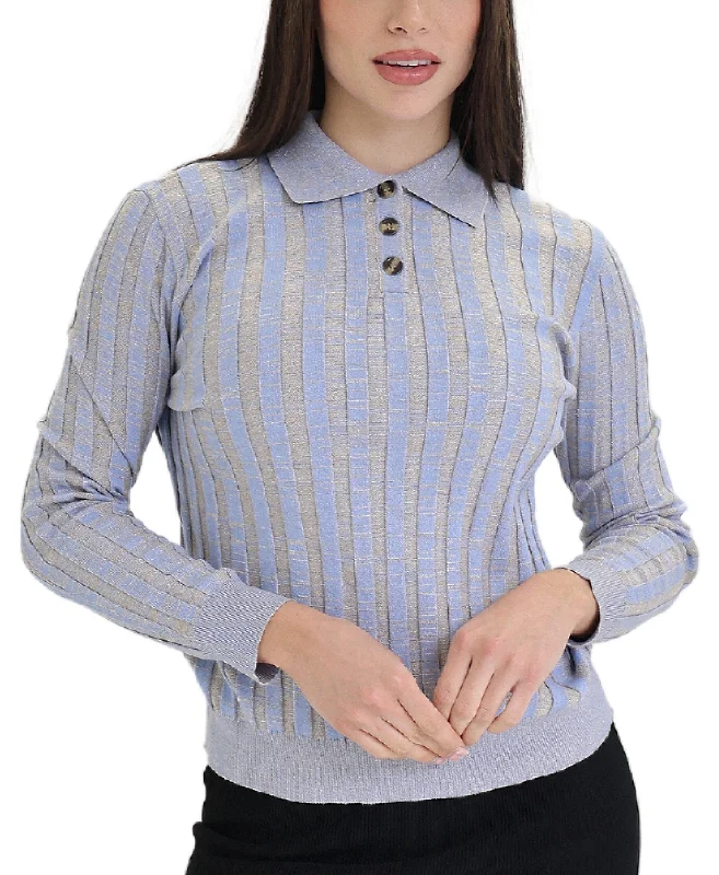 Women's Elegant Garments Ribbed Sweater