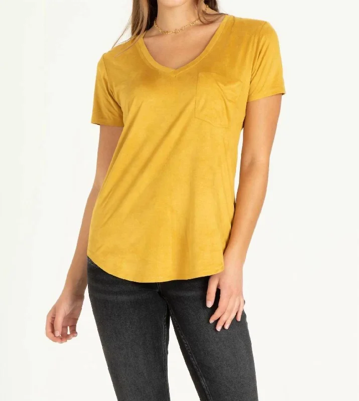 Women's Chic Outerwear Outfit Phoenix Tee In Golden Spice