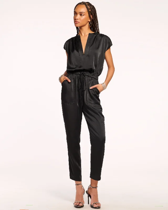 Women's Plus-Size Apparel Hudson Extended Shoulder Jumpsuit