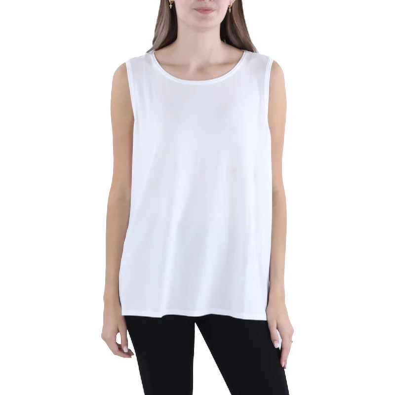 Women's Resort Attire Womens Jewel Neck Sleeveless Tank Top