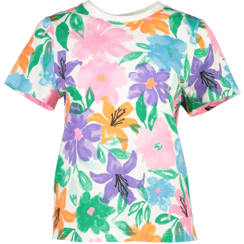 Women's Versatile Apparel Floral Printed T-Shirt