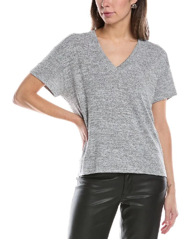 Women's Clothing Apparel rag & bone The Knit V-Neck T-Shirt