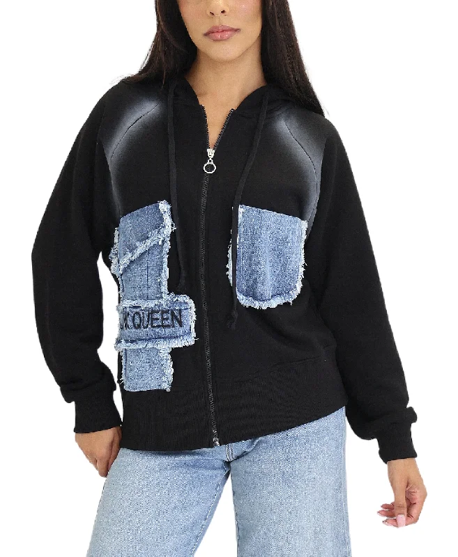 Women's Travel Apparel Hoodie w/ Denim