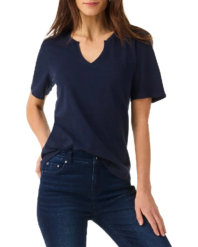 Women's Seasonal Attire NIC+ZOE Split Neck T-Shirt