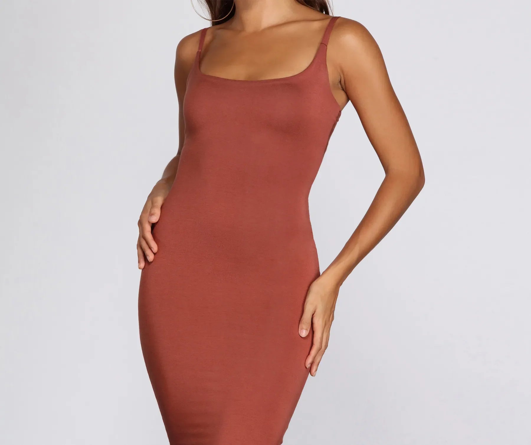 Sustainable Fashion Clothing For Women Necessary Basic Midi Dress