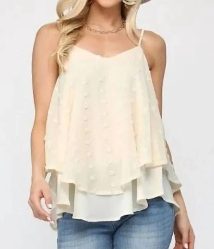 Women's Elegant Clothes Urakiri Tank Top In Cream