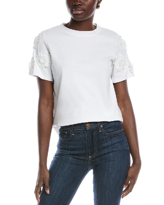 Women's Office Outfit Gracia Flower T-Shirt