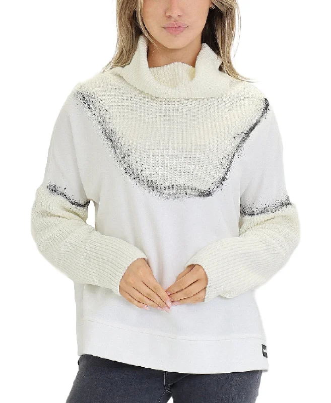 Women's Resort Garments Mixed Media Sweater